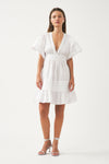 Mini-robe en popeline de coton Rodo