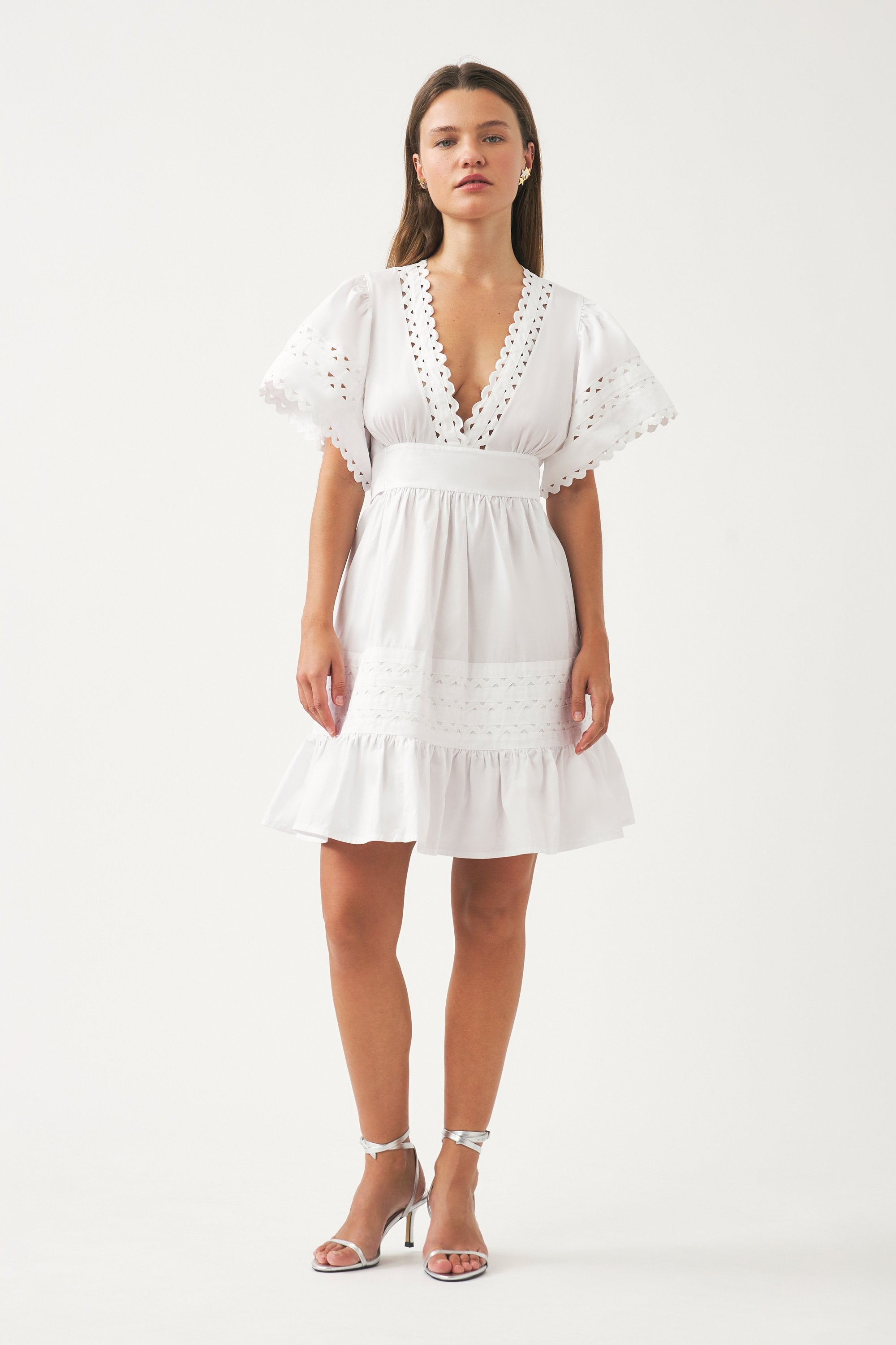 Cotton poplin mini dress Rodo