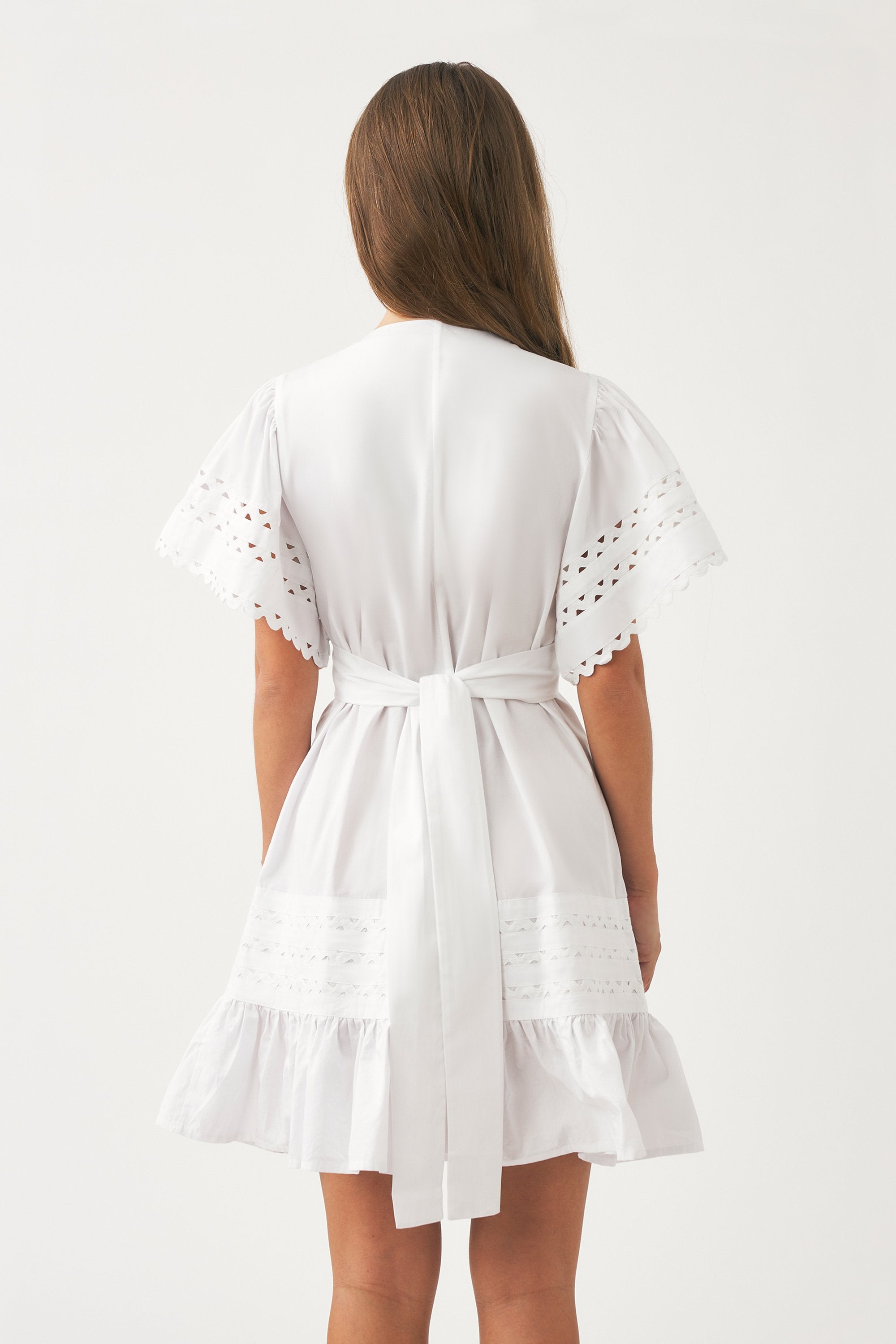Cotton poplin mini dress Rodo
