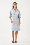 Chemisier avec broderie d'inspiration hongroise Rony