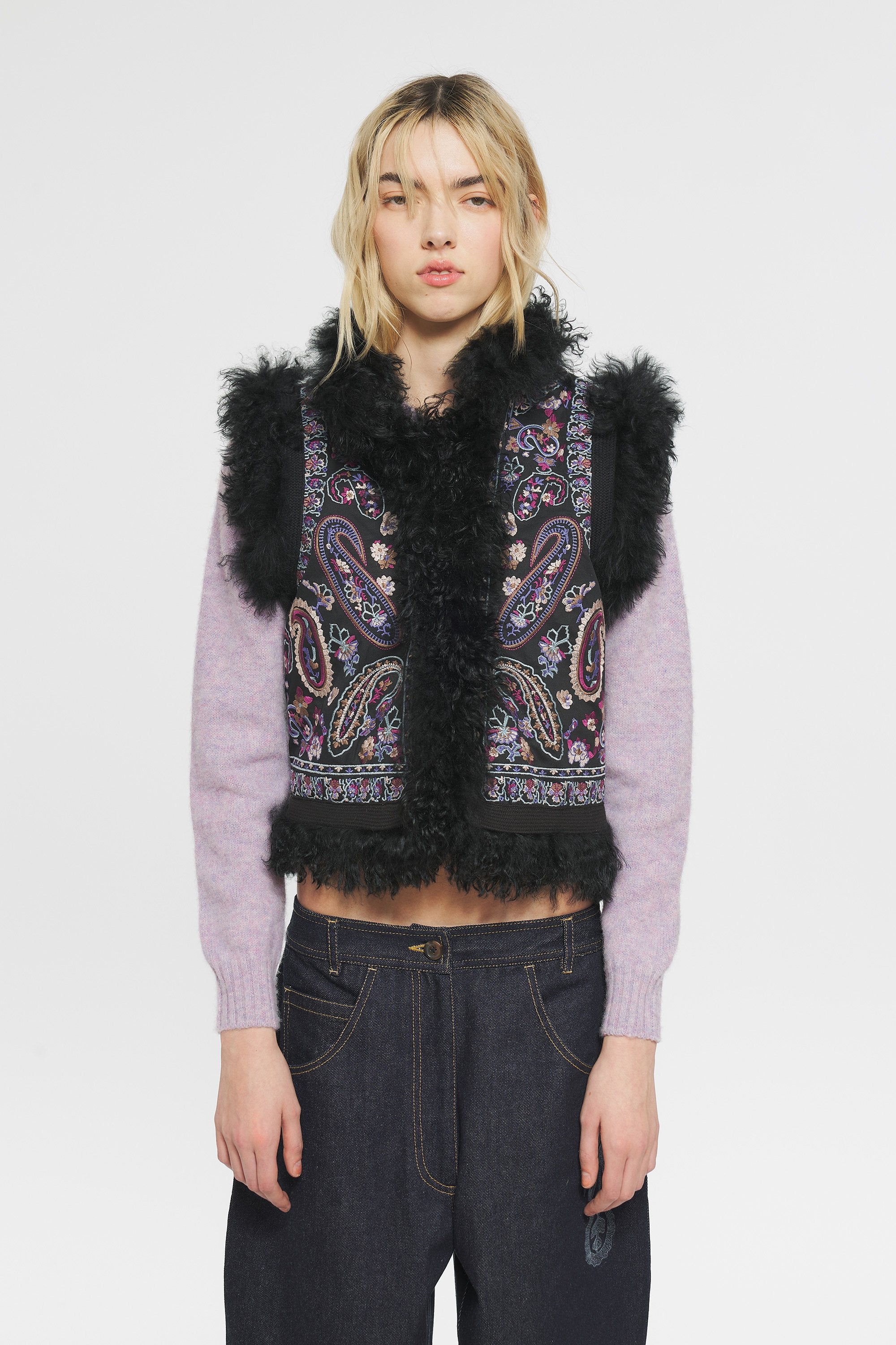Gilet brodé Roza