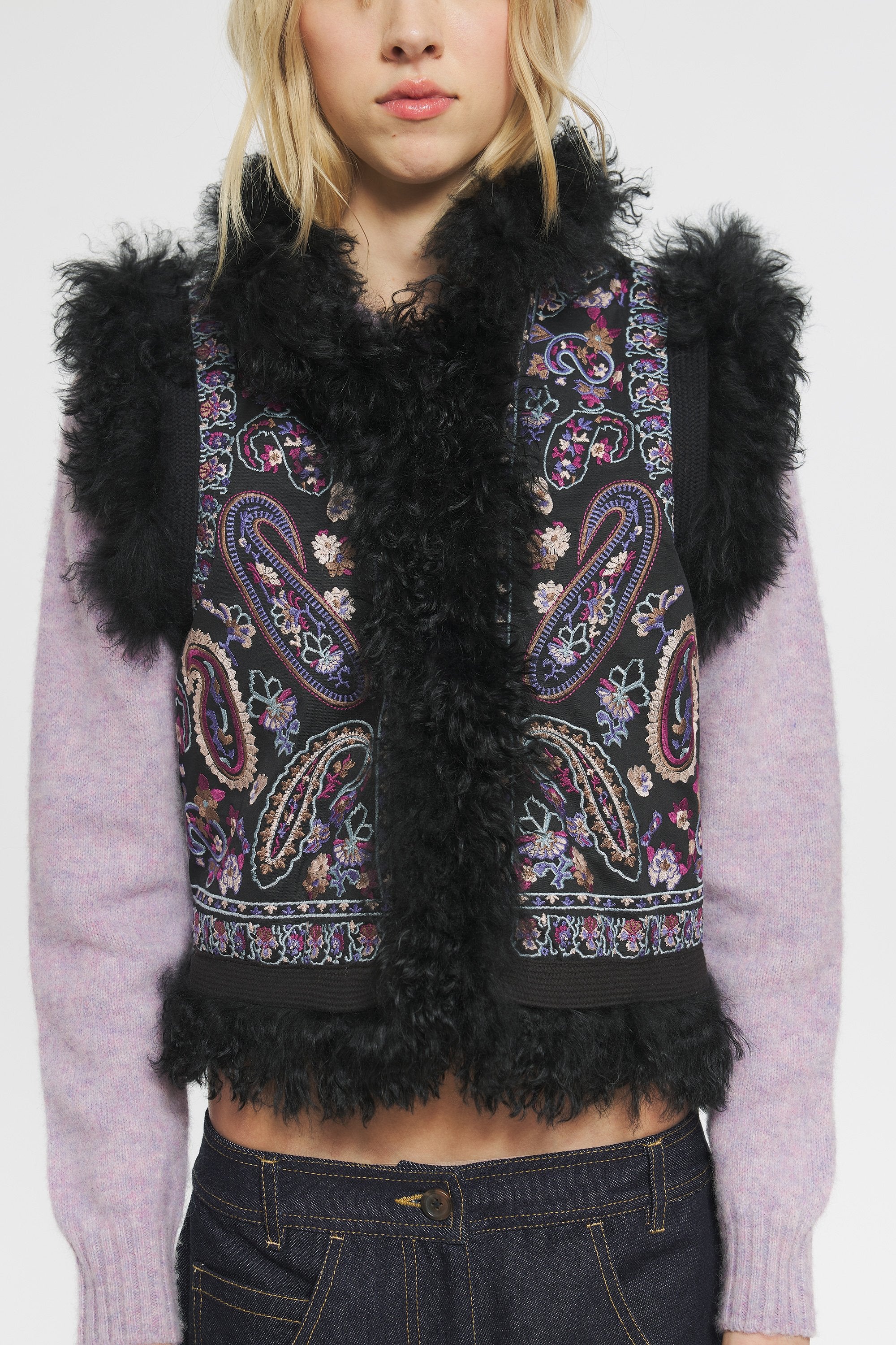 Gilet brodé Roza