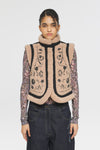 Saliba geborduurd gilet