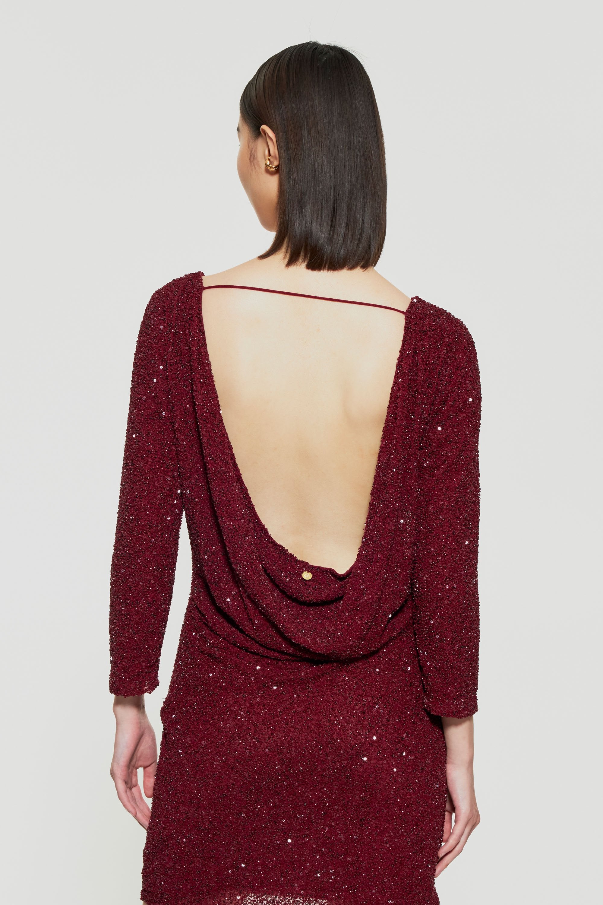 Kurzes Pailletten-Kleid Stefi