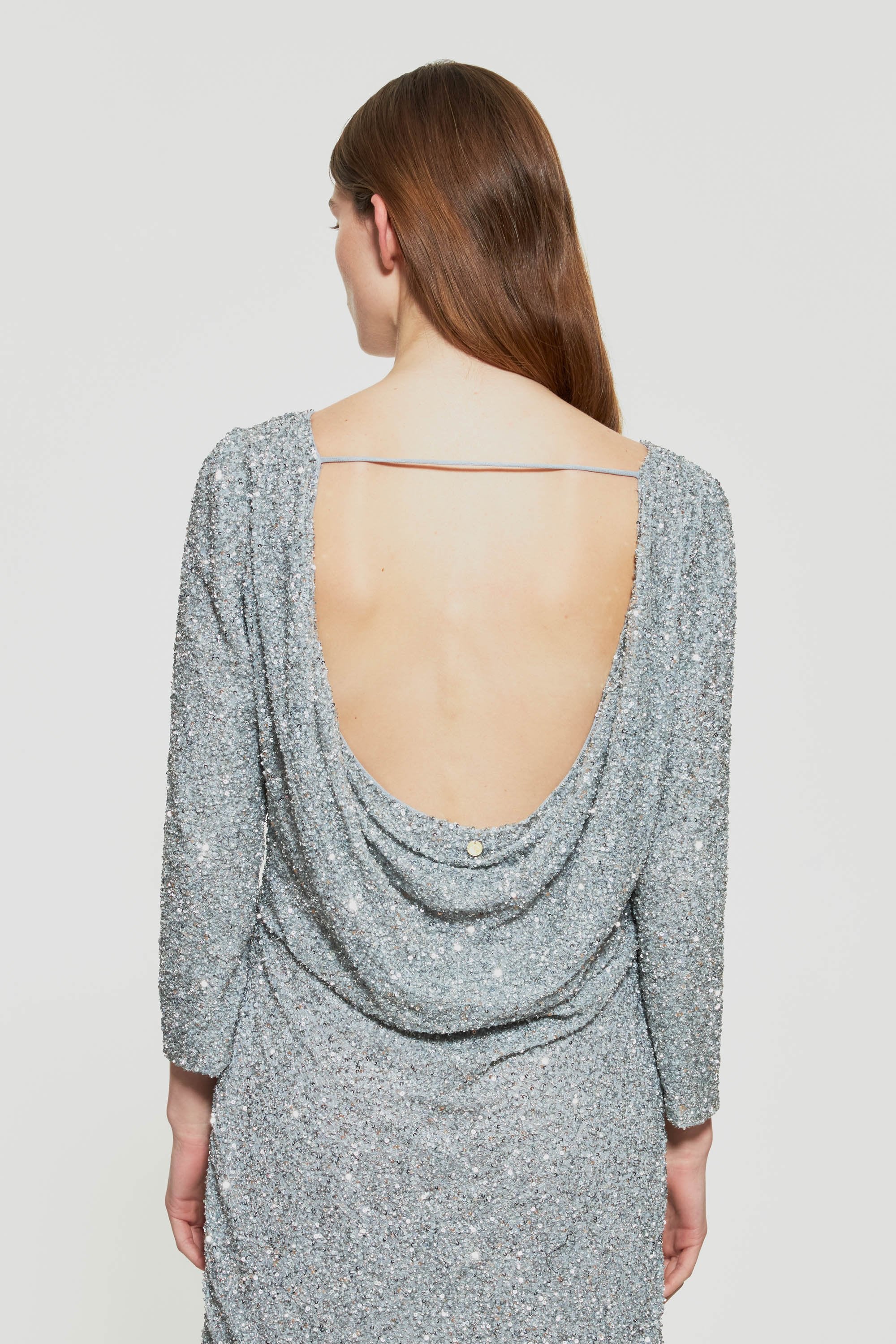 Kurzes Pailletten-Kleid Stefi