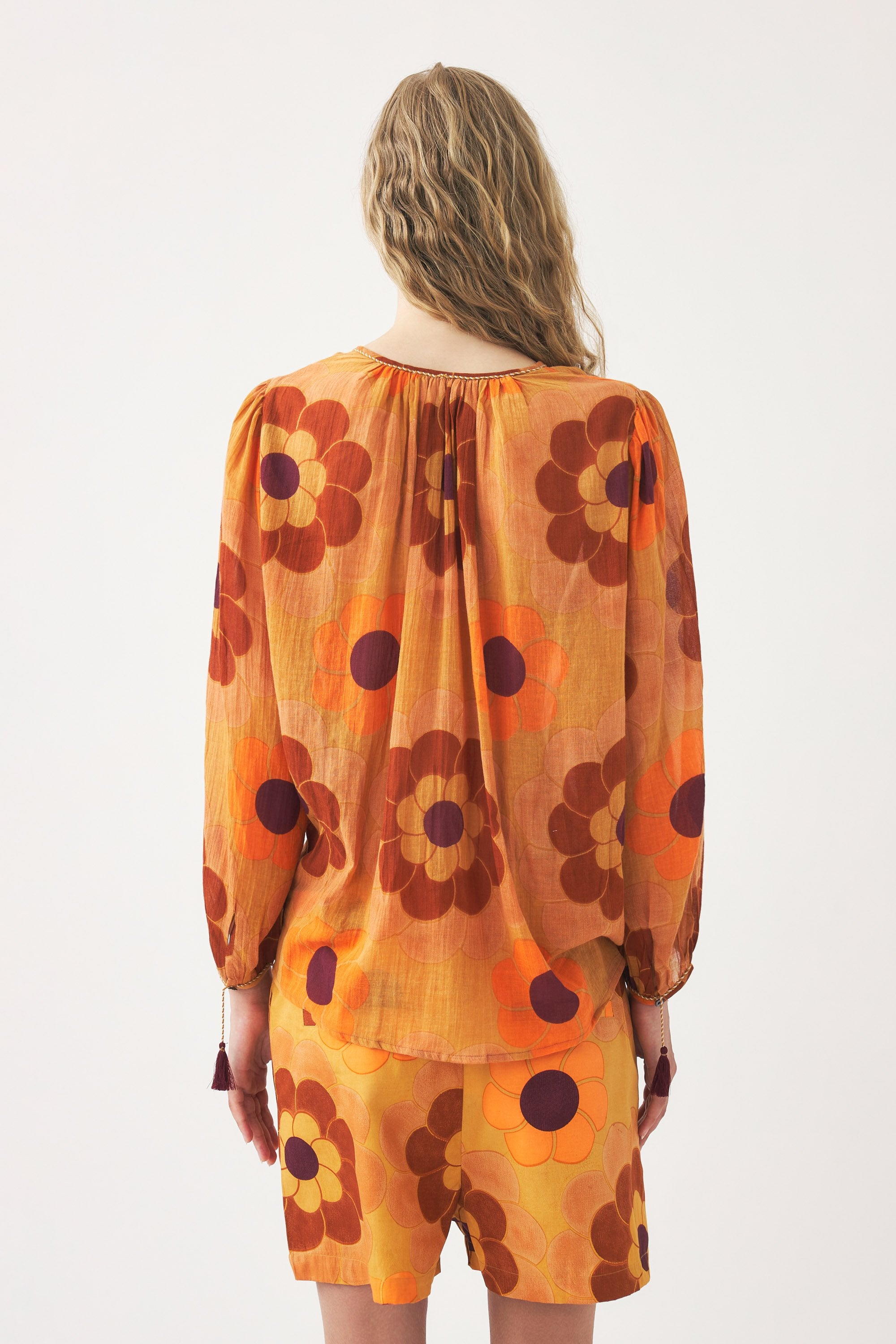 Fluid print blouse Suny