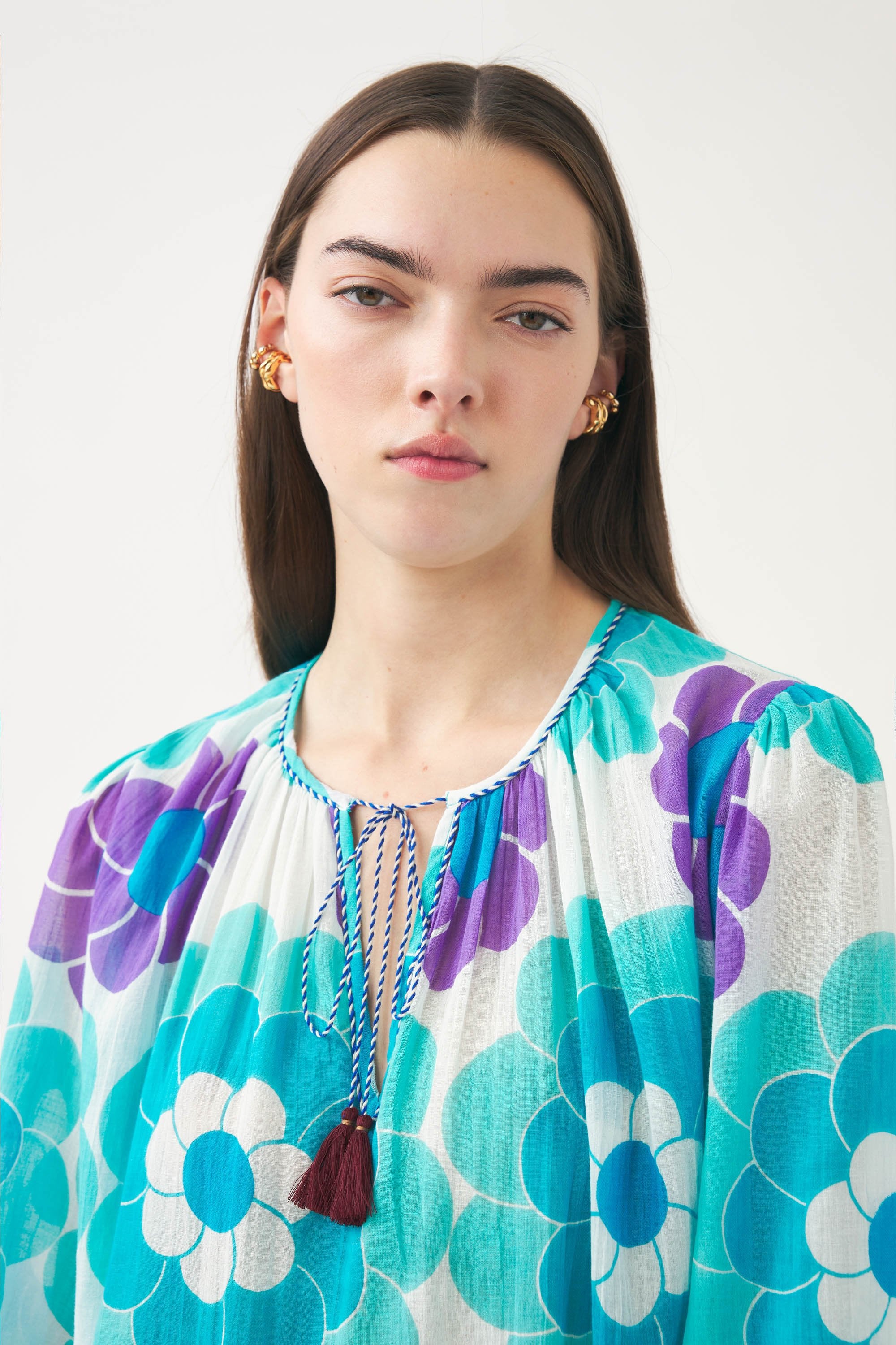 Vestido vaporoso estampado Suny