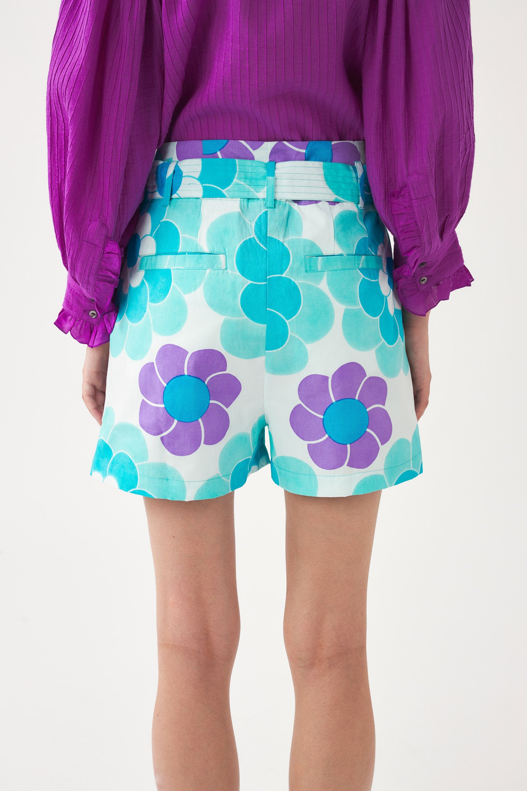 Short de talle alto estampado Suny