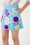 Embroidered miniskirt Tady