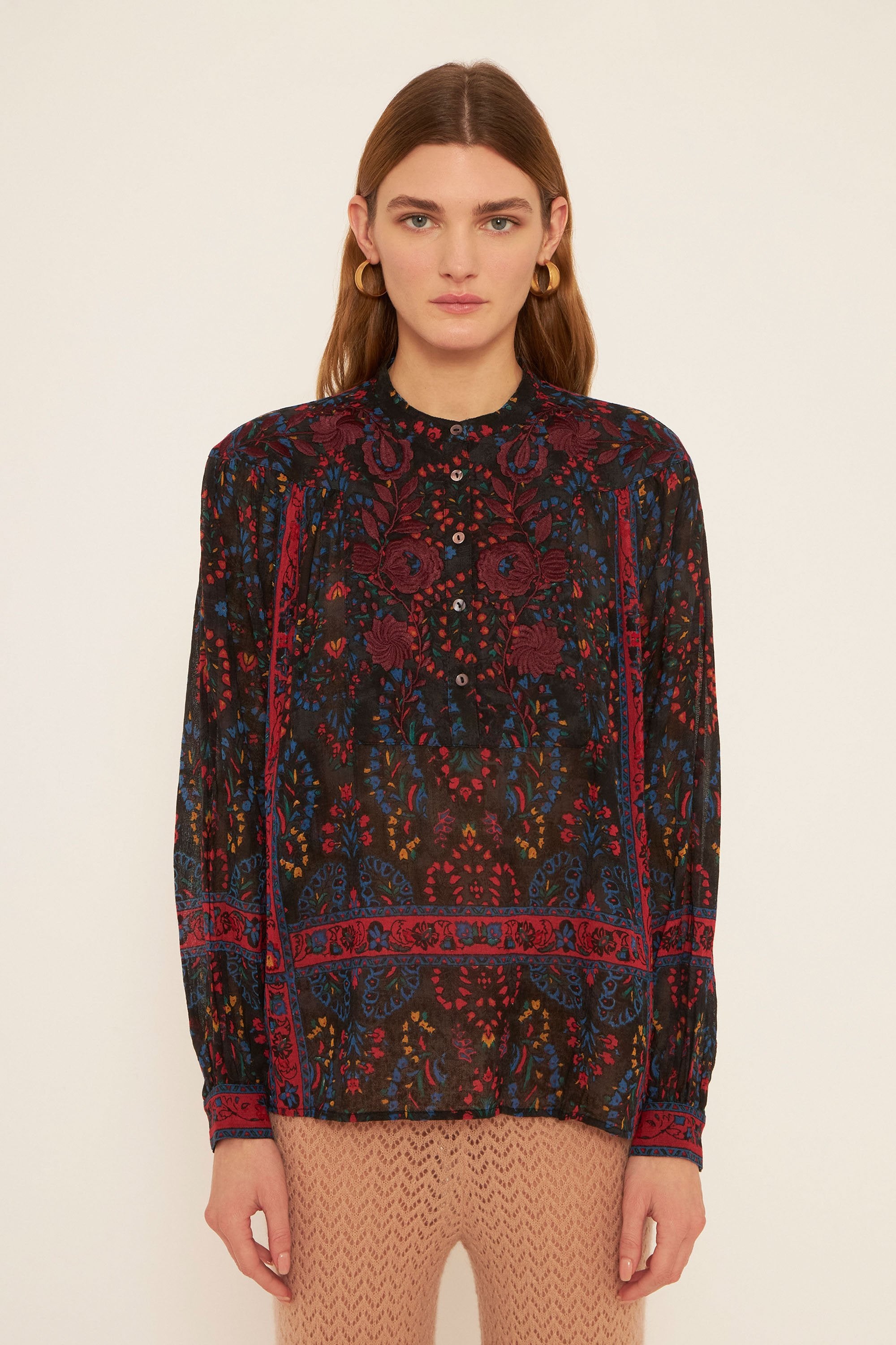Blouse brodée Tamir