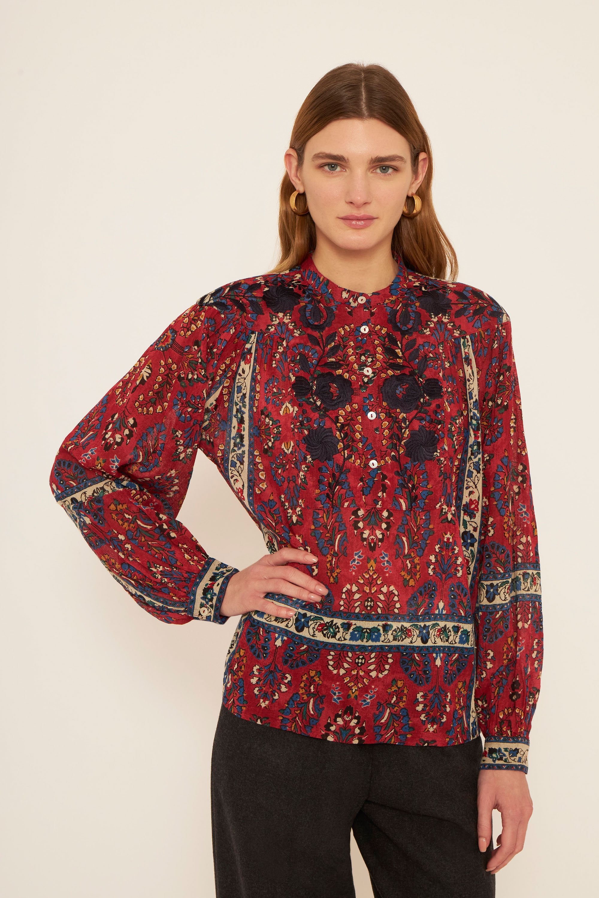 Blouse brodée Tamir
