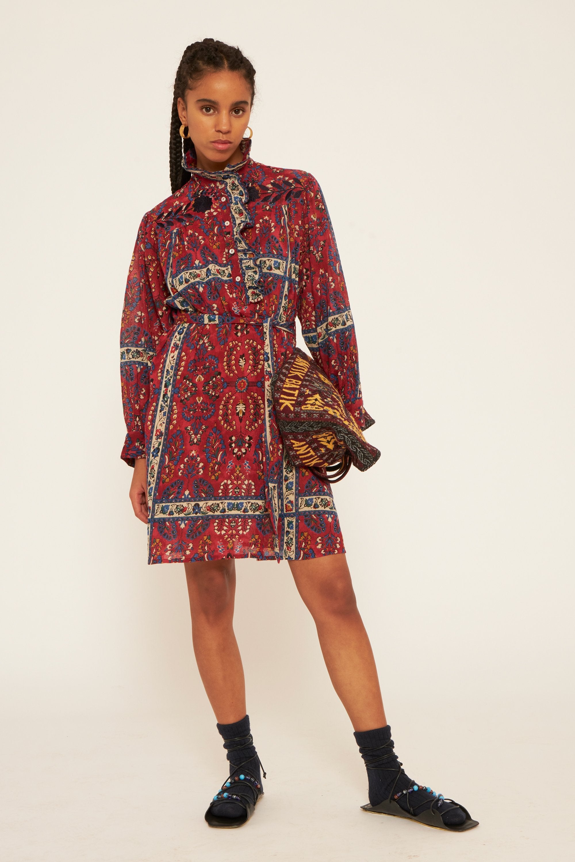 Besticktes Kleid Tamir