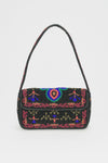 Tesora Embroidered baguette bag