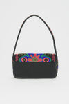 Tesora Embroidered baguette bag