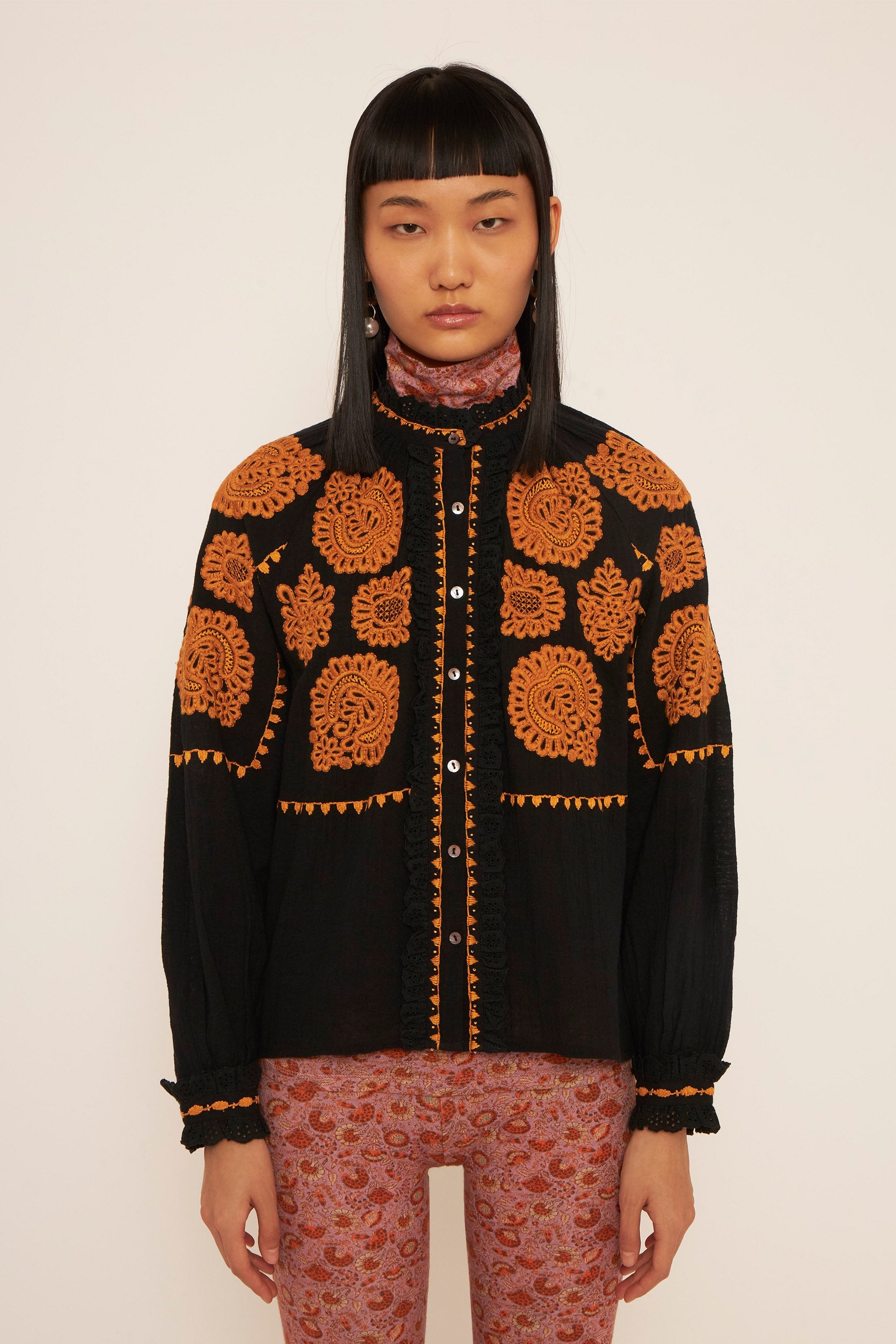 Blouse brodée Tobby