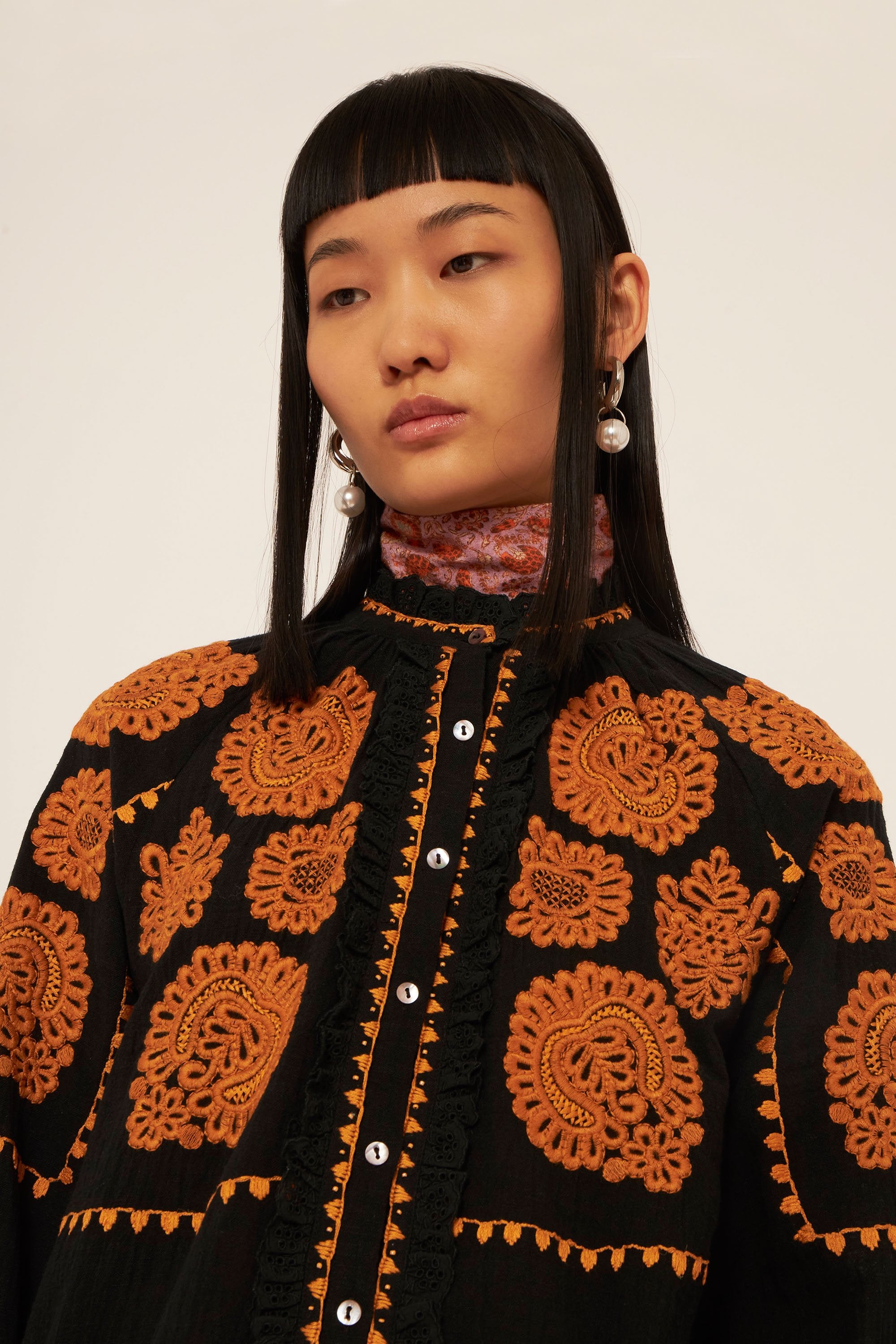 Blouse brodée Tobby