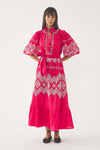 Vestido largo bordado Tolede