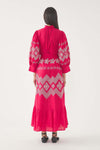 Vestido largo bordado Tolede