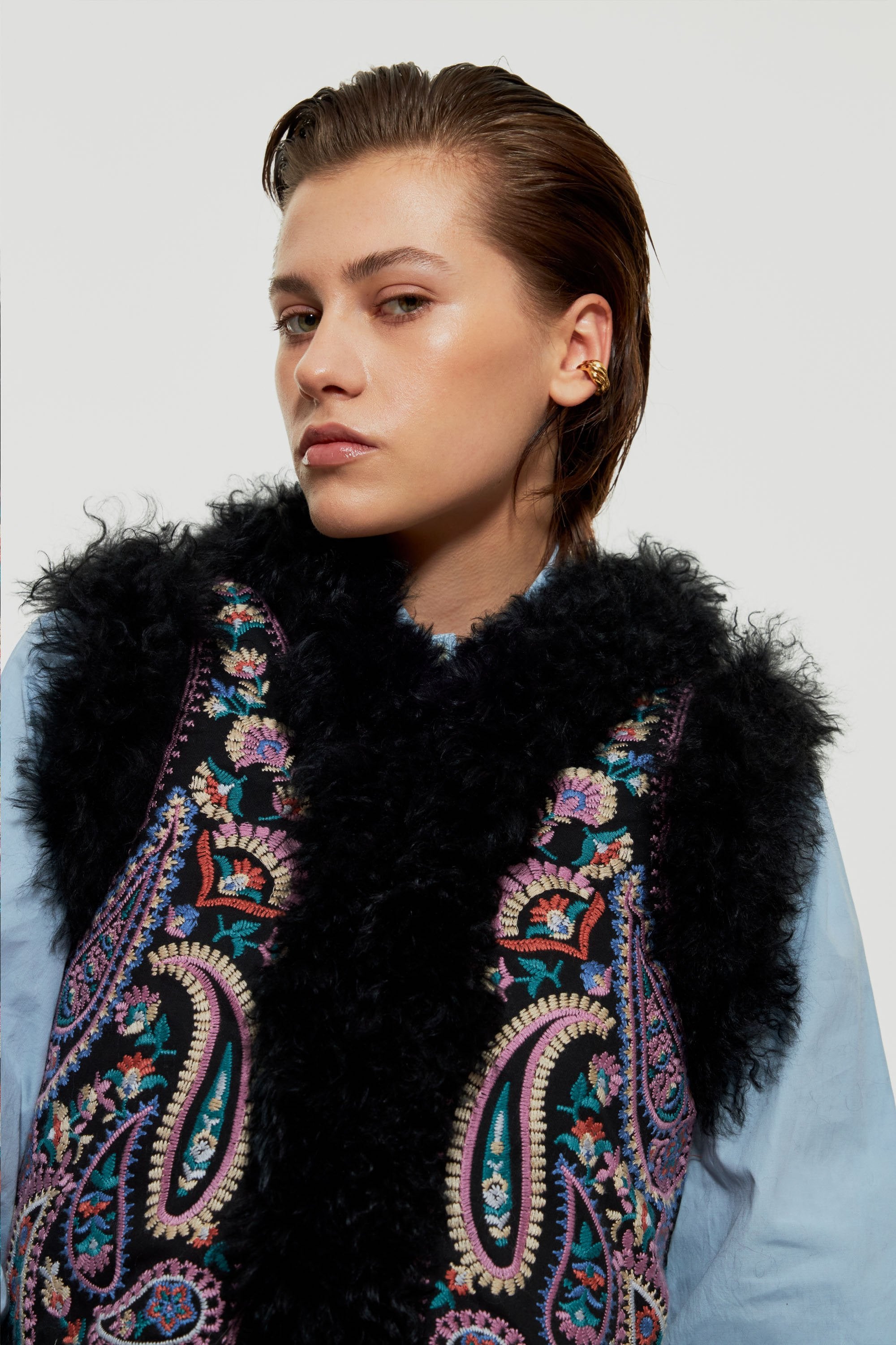 Gilet sans manches brodé Wesley