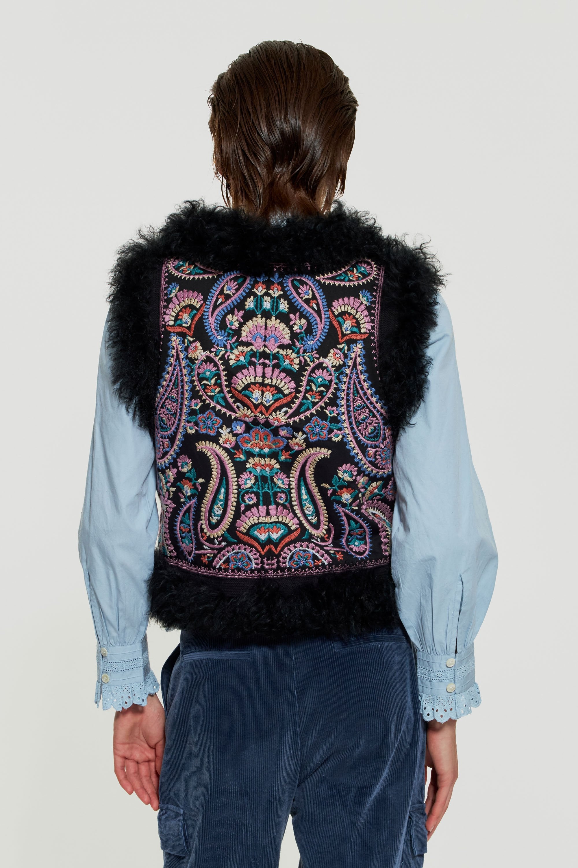 Gilet sans manches brodé Wesley