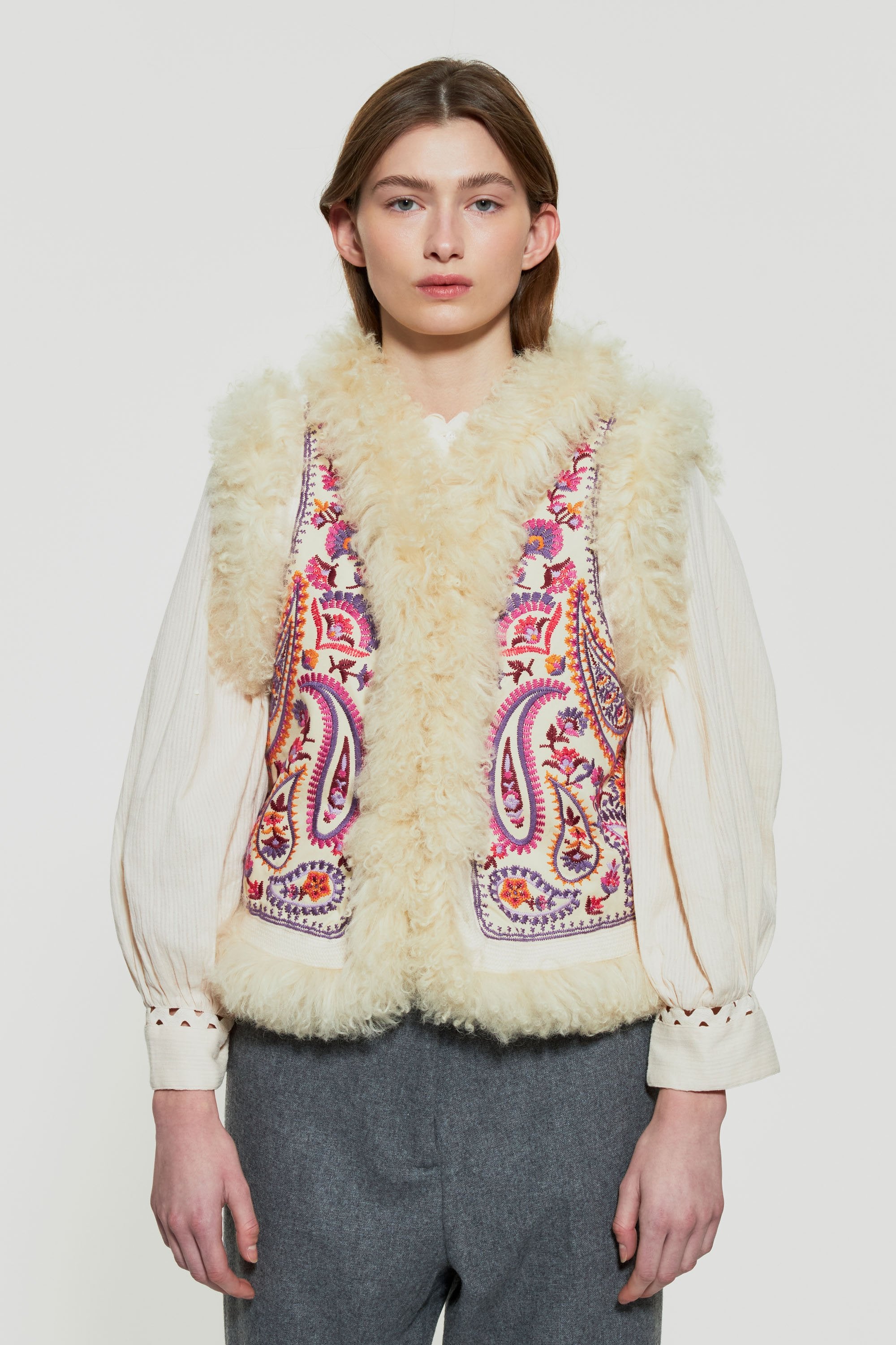 Gilet sans manches brodé Wesley
