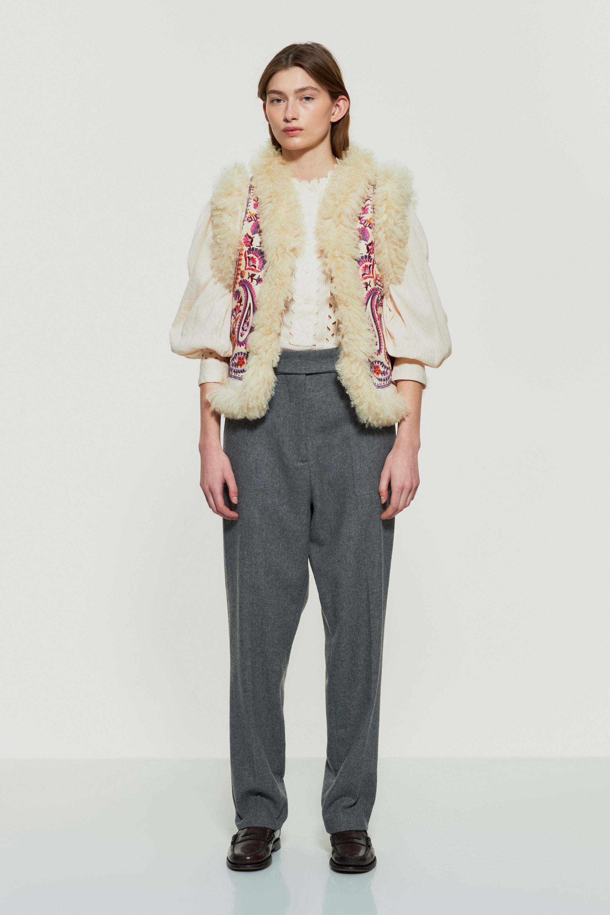 Gilet sans manches brodé Wesley