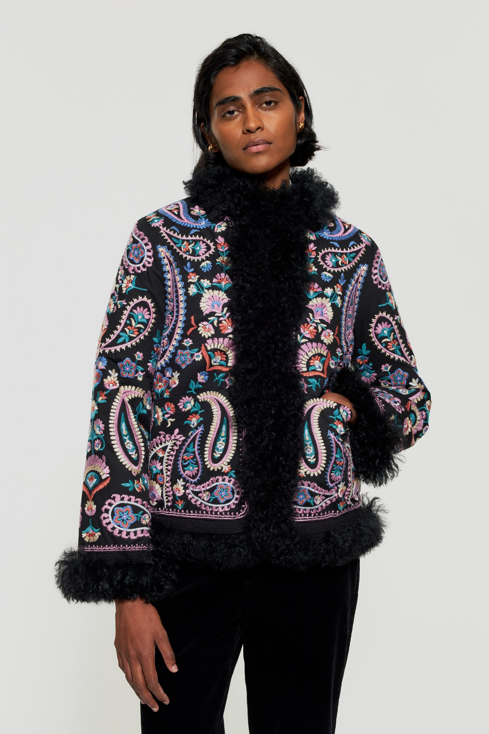 Veste brodée Wesley