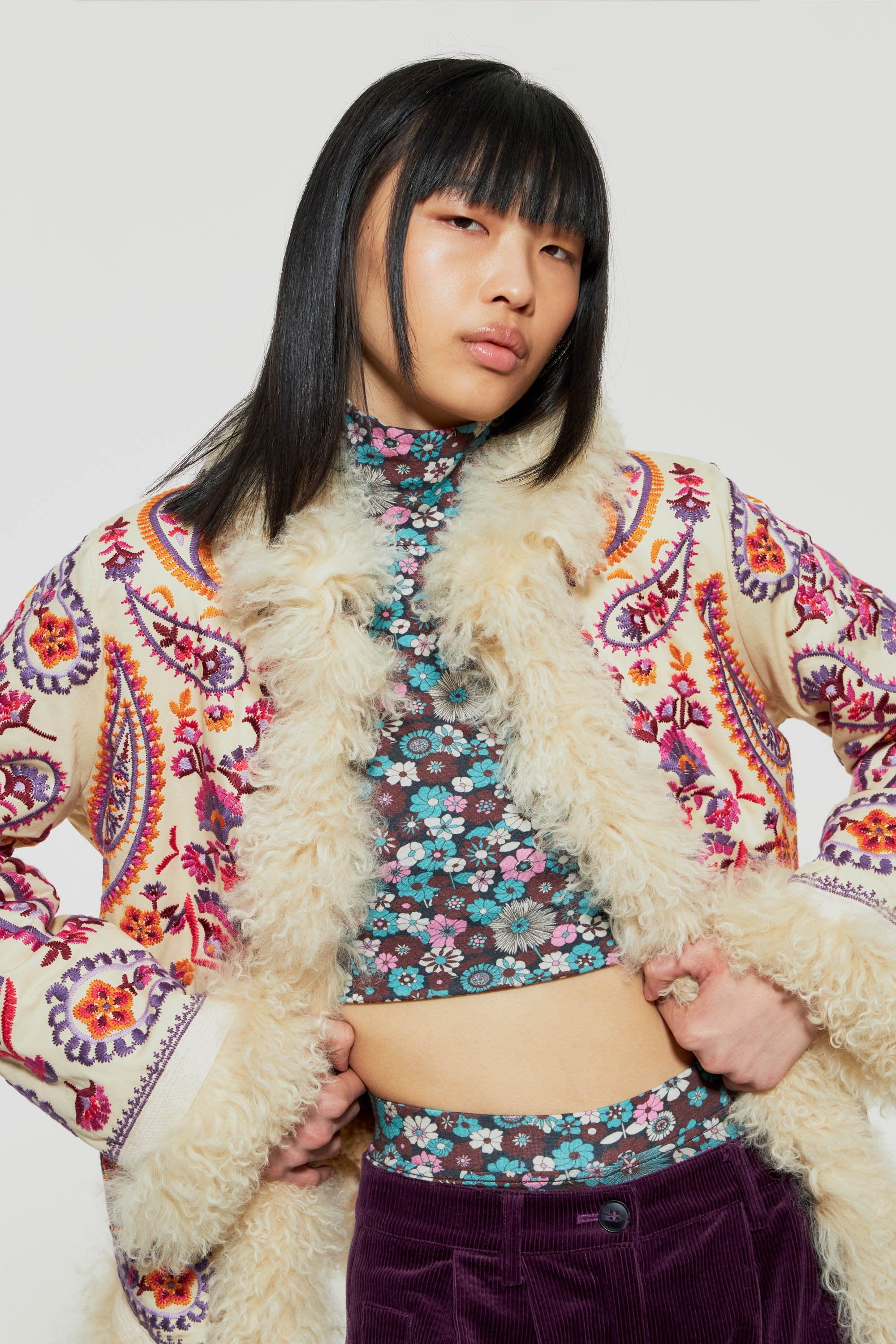 Veste brodée Wesley