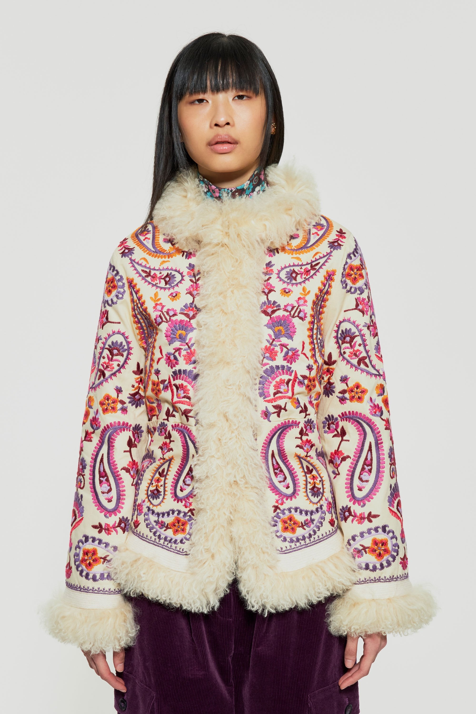 Veste brodée Wesley