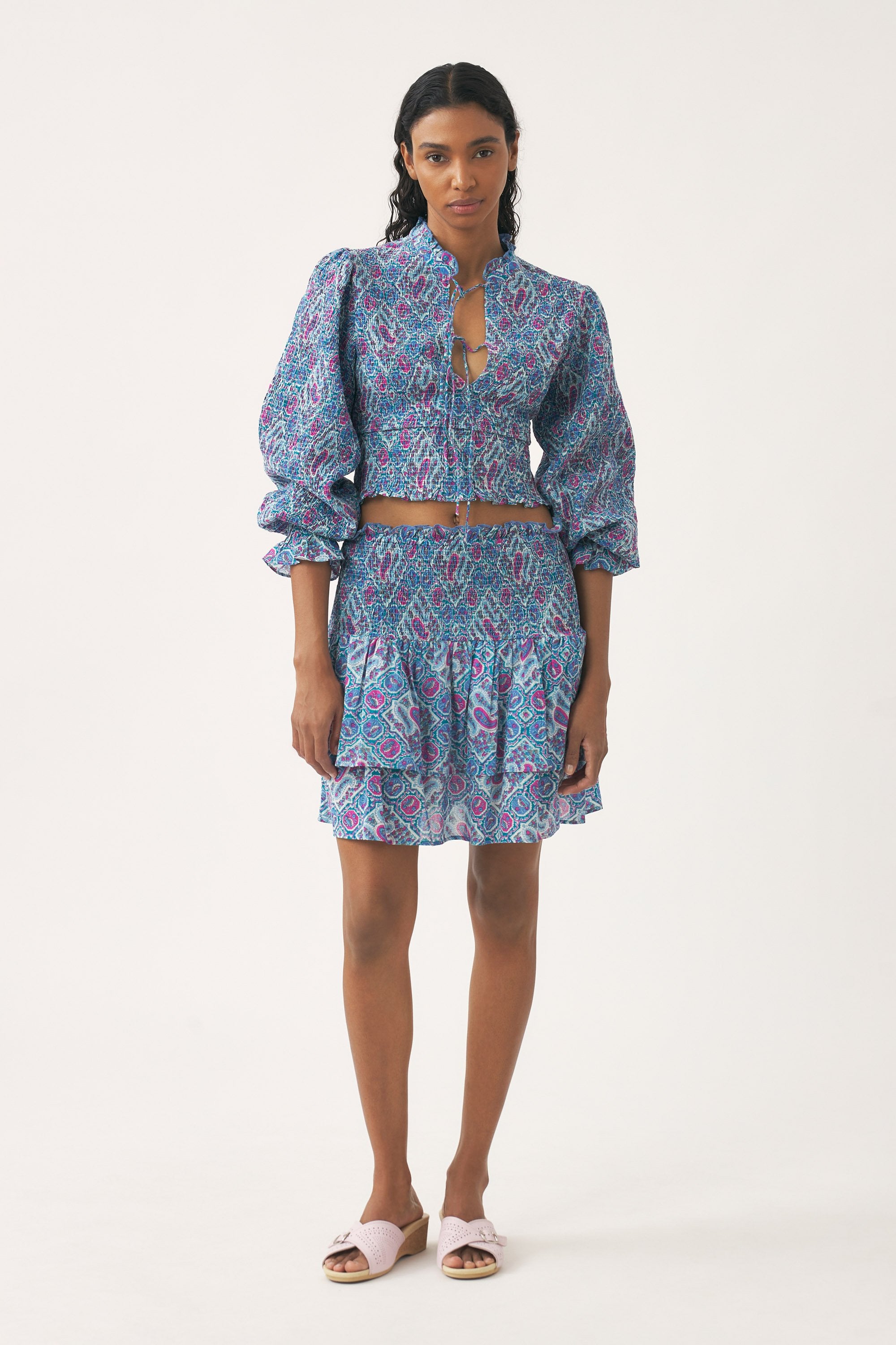 Blusa fruncida Zena