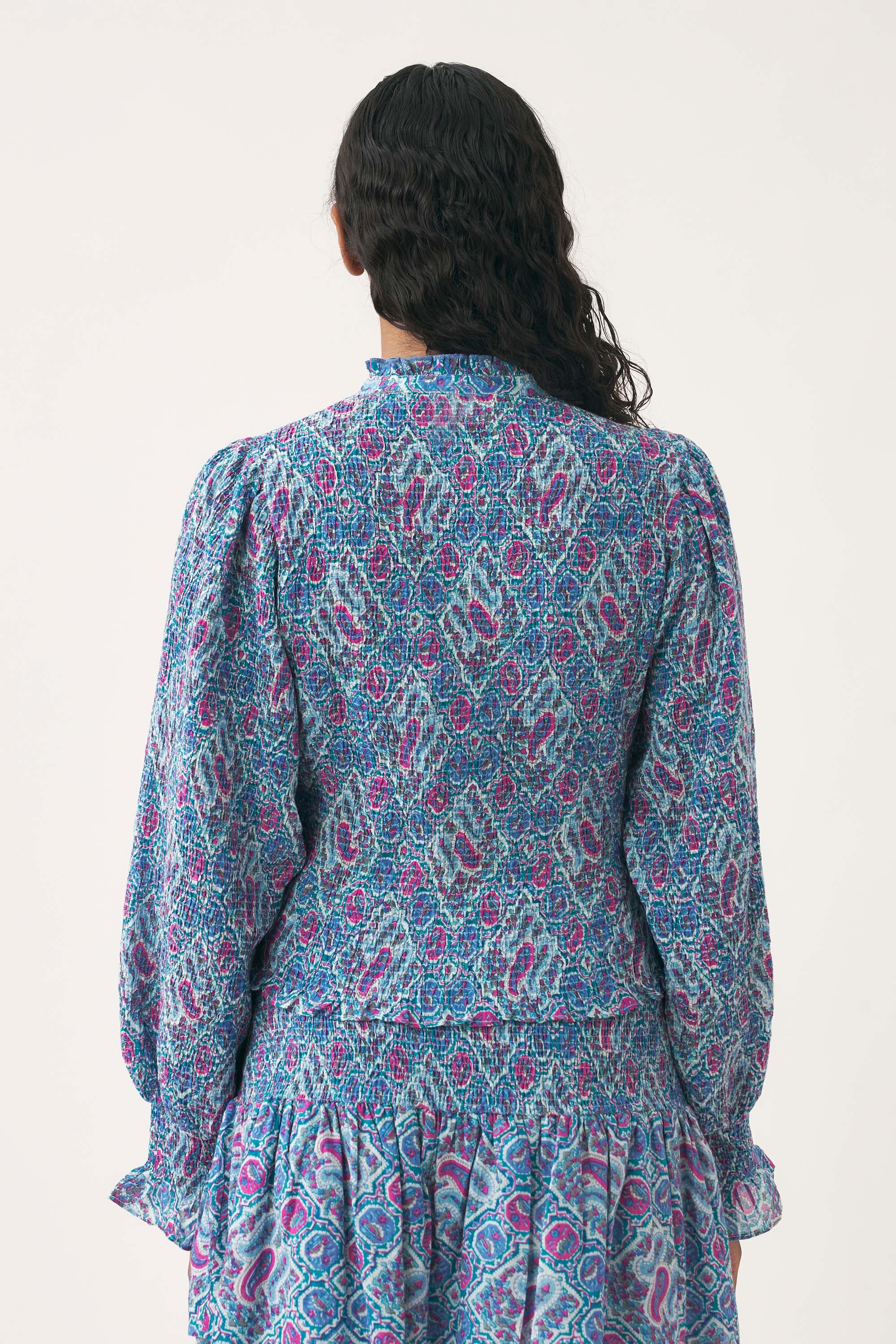 Blusa fruncida Zena