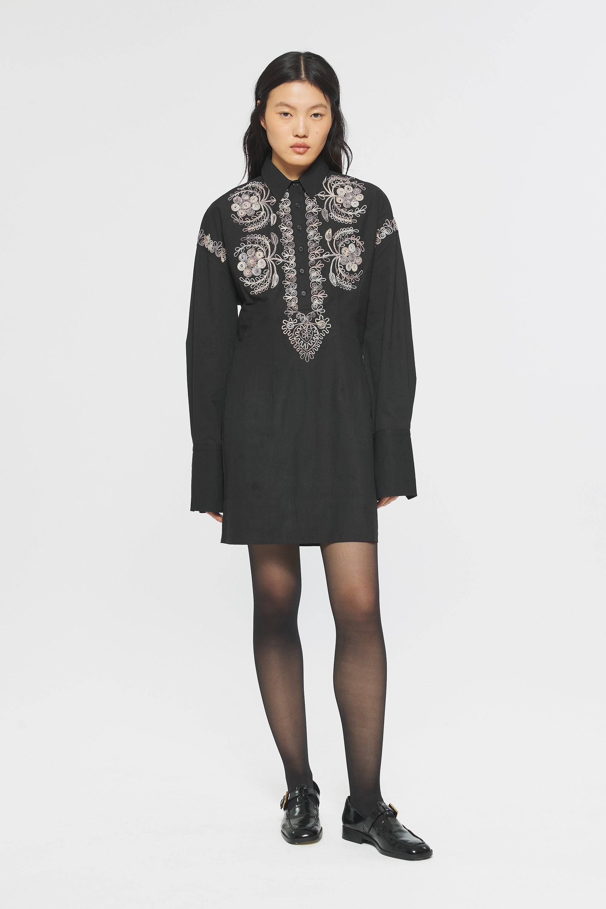 Ziggy Embroidered mini dress