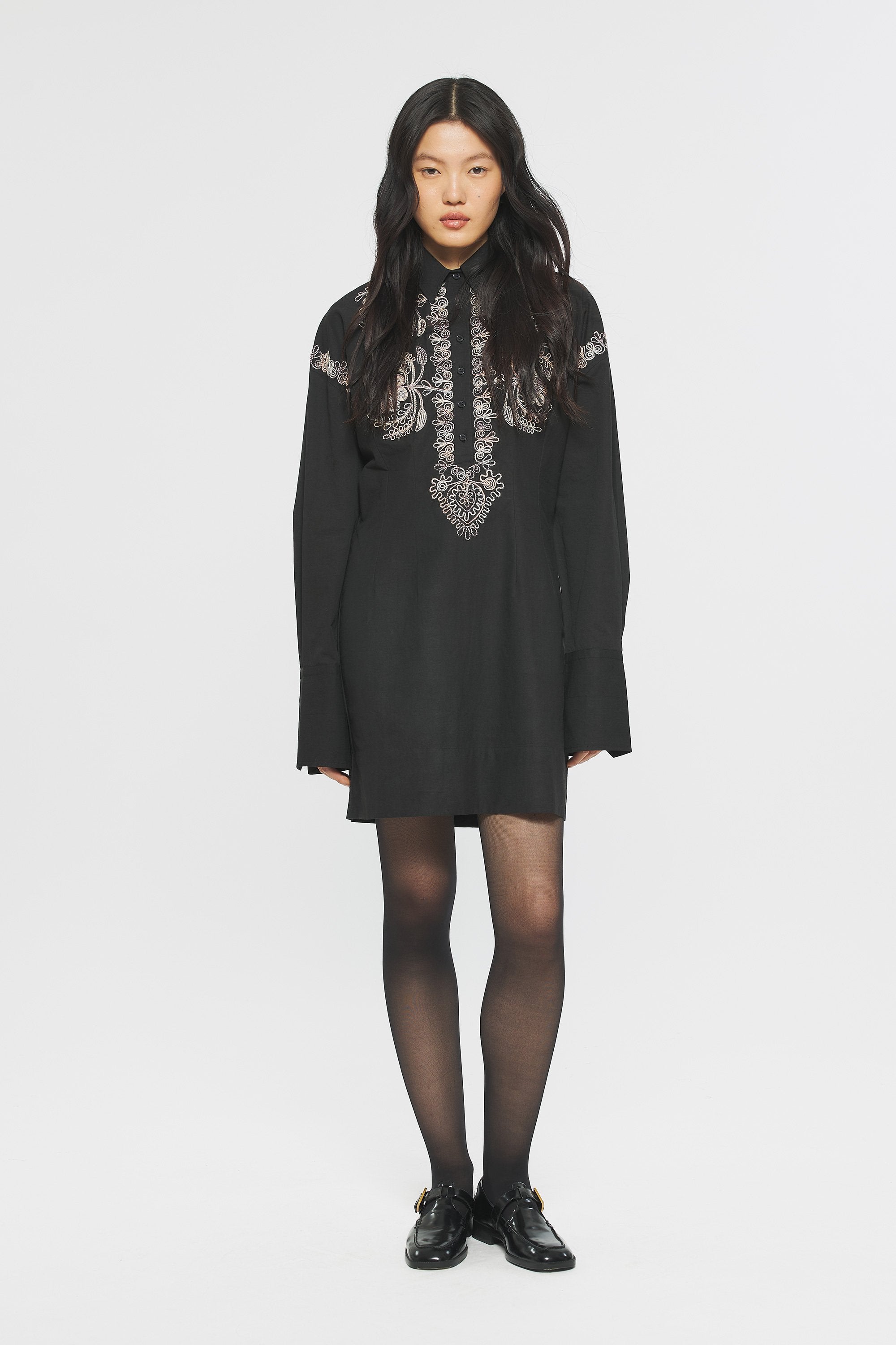 Ziggy Embroidered mini dress