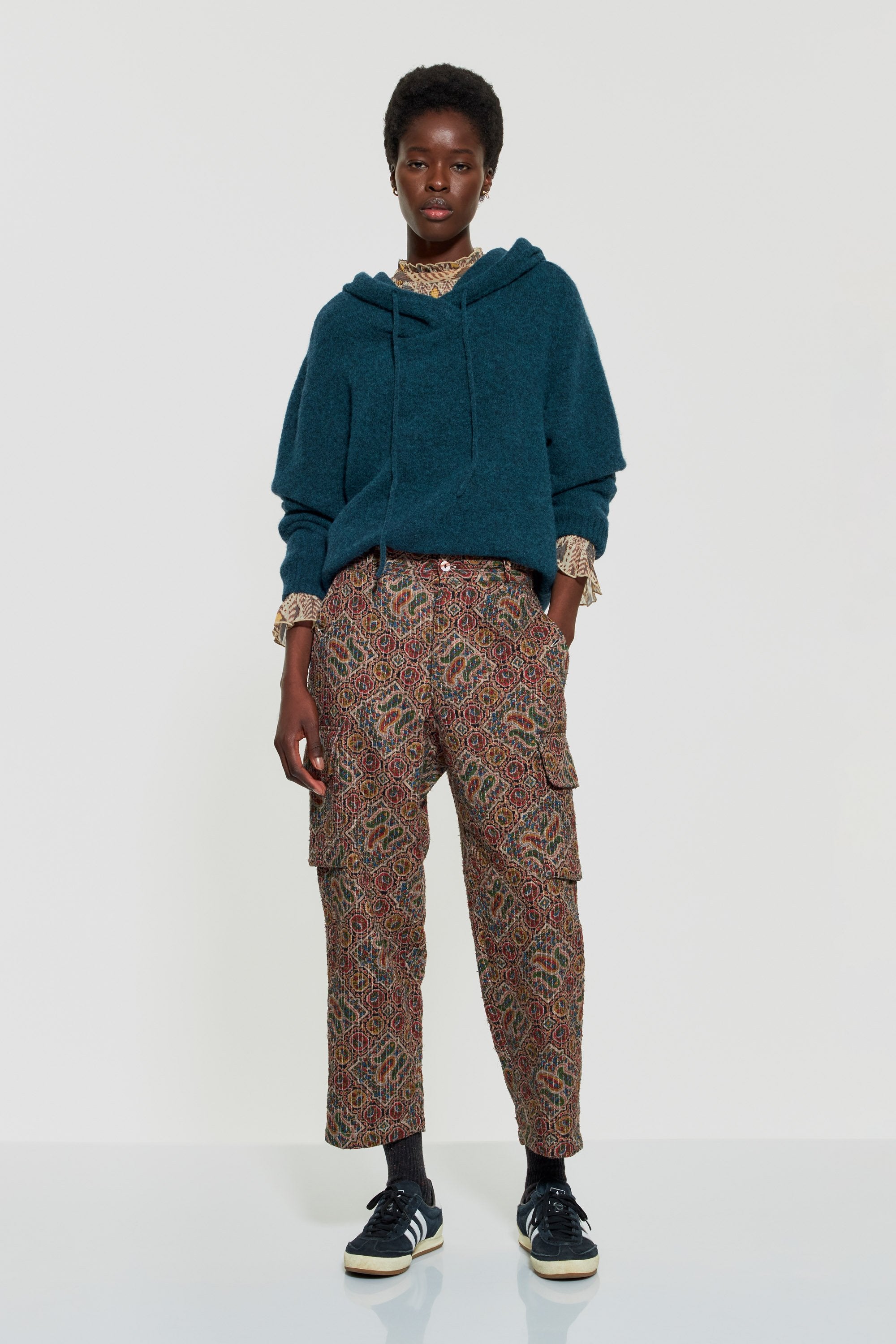 Zina print trousers