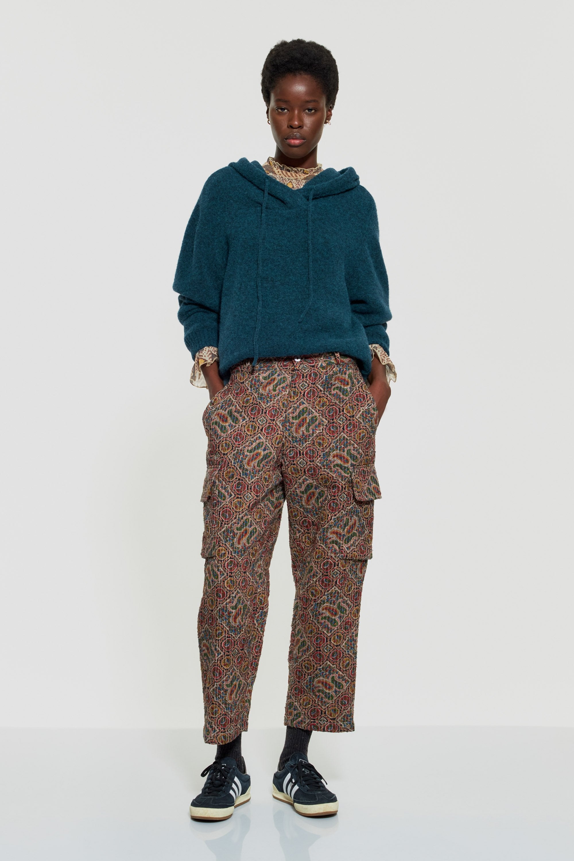 Zina print trousers