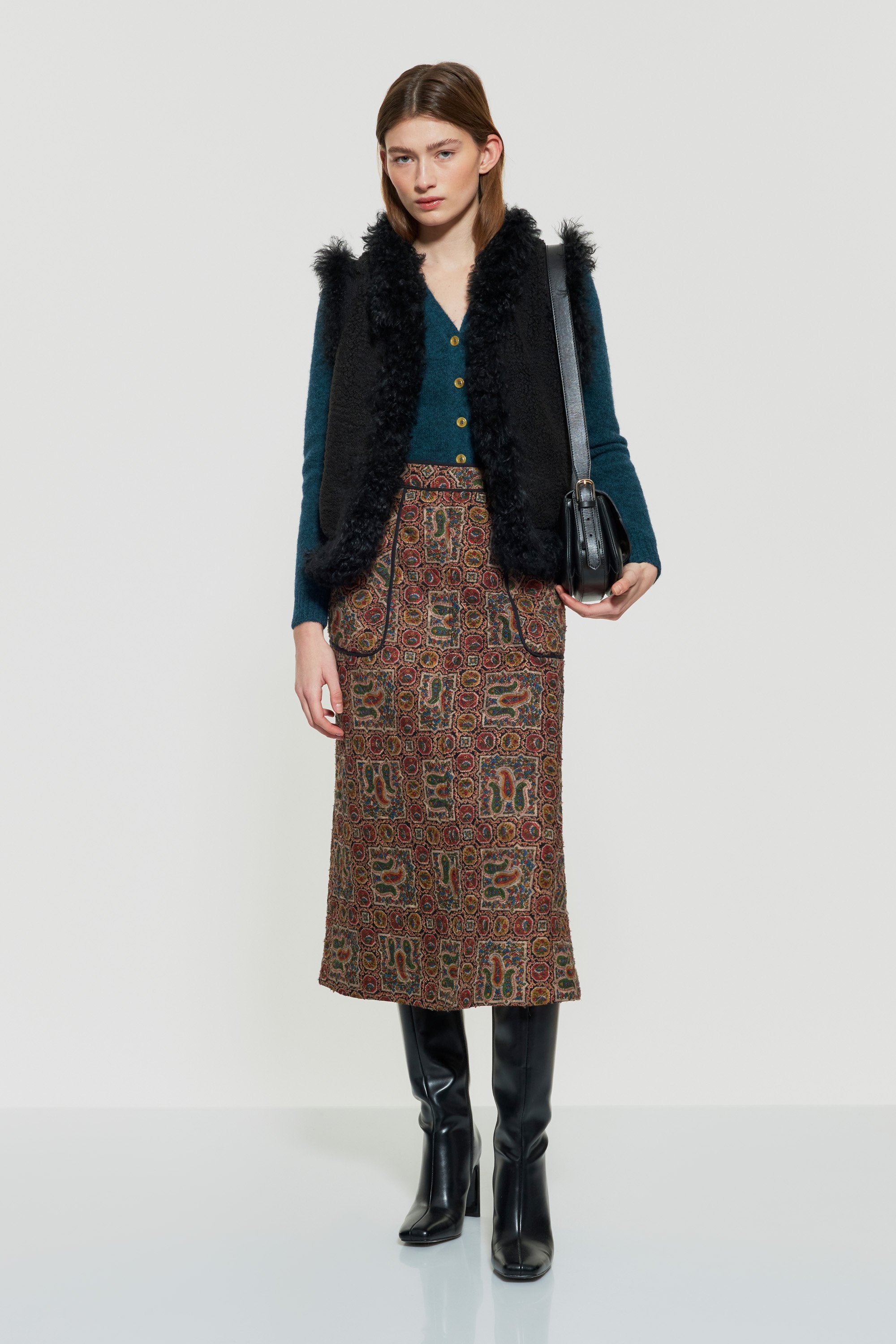 Gilet en maille Tiba